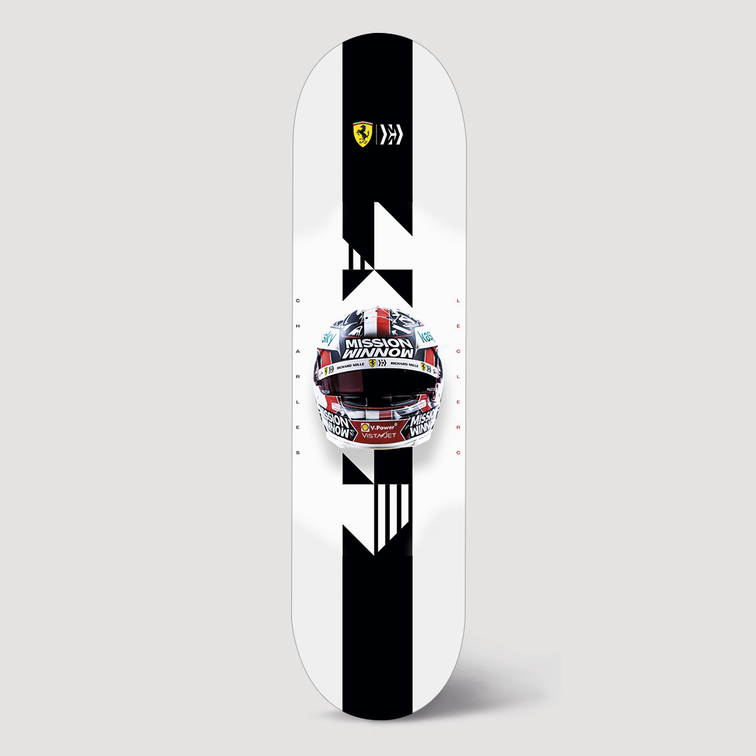 SKATE Design Casco Charles Leclerc