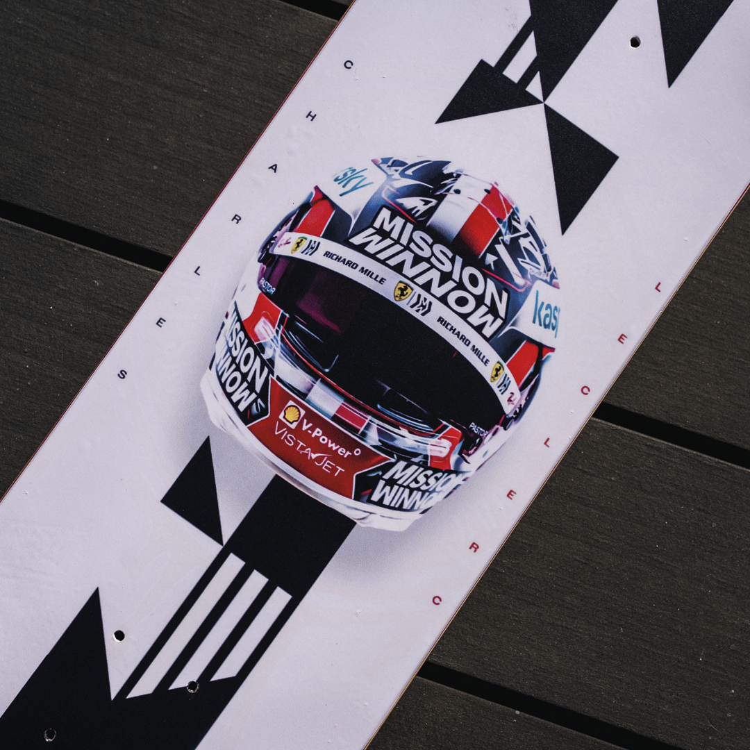 SKATE Design Casco Charles Leclerc